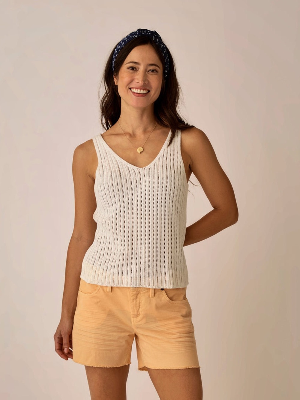 Carve Designs Micah Classic Fit Sweater Tank in Cloud size S Small NWOT